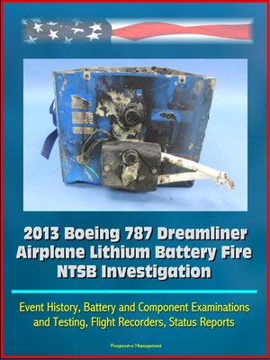 cover image of 2013 Boeing 787 Dreamliner Airplane Lithium Battery Fire NTSB Investigation